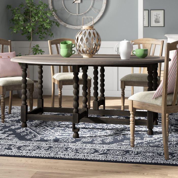Ophelia & Co. Largent Drop Leaf Trestle Dining Table & Reviews Wayfair